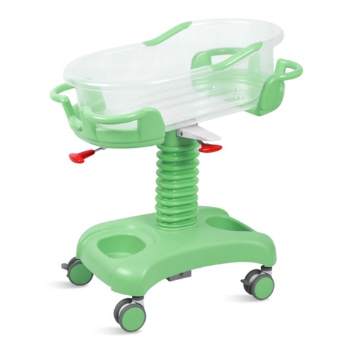 [X01-1] BERCEAU POUR NOUVEAU-NE STRUCTURE EN ABS, HAUTEUR VARIABLE SUR ROUES DE LUXE  MARQUE MEDLEUR