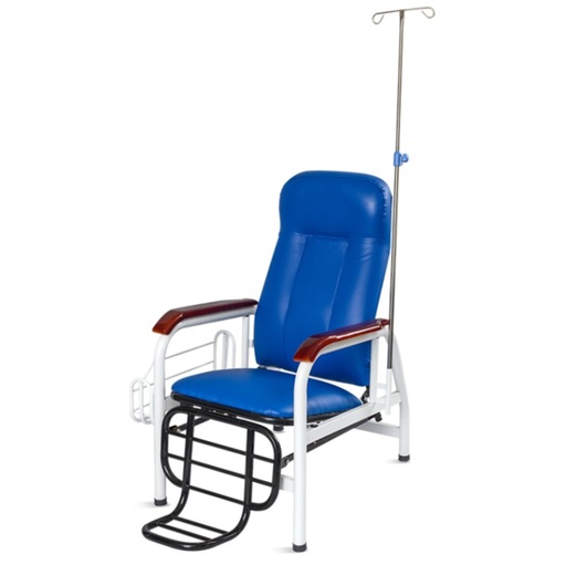 [SKE005] FAUTEUIL DE PRELEVEMENT, MULTIPOSITION AVEC POTENCE, ACCOUDOIRES, REPOSE PIED MARQUE MEDLEUR