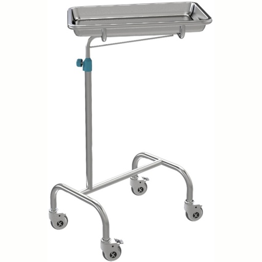 [SKH038-2] TABLE MAYO EN INOX SUR ROULETETS